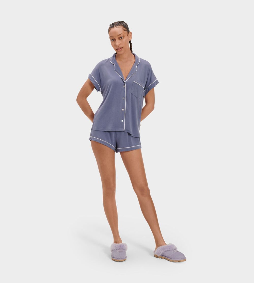 Ugg Amelia Set Knit - Womens Sleepwear - Navy - NZ (9861WKCFX)